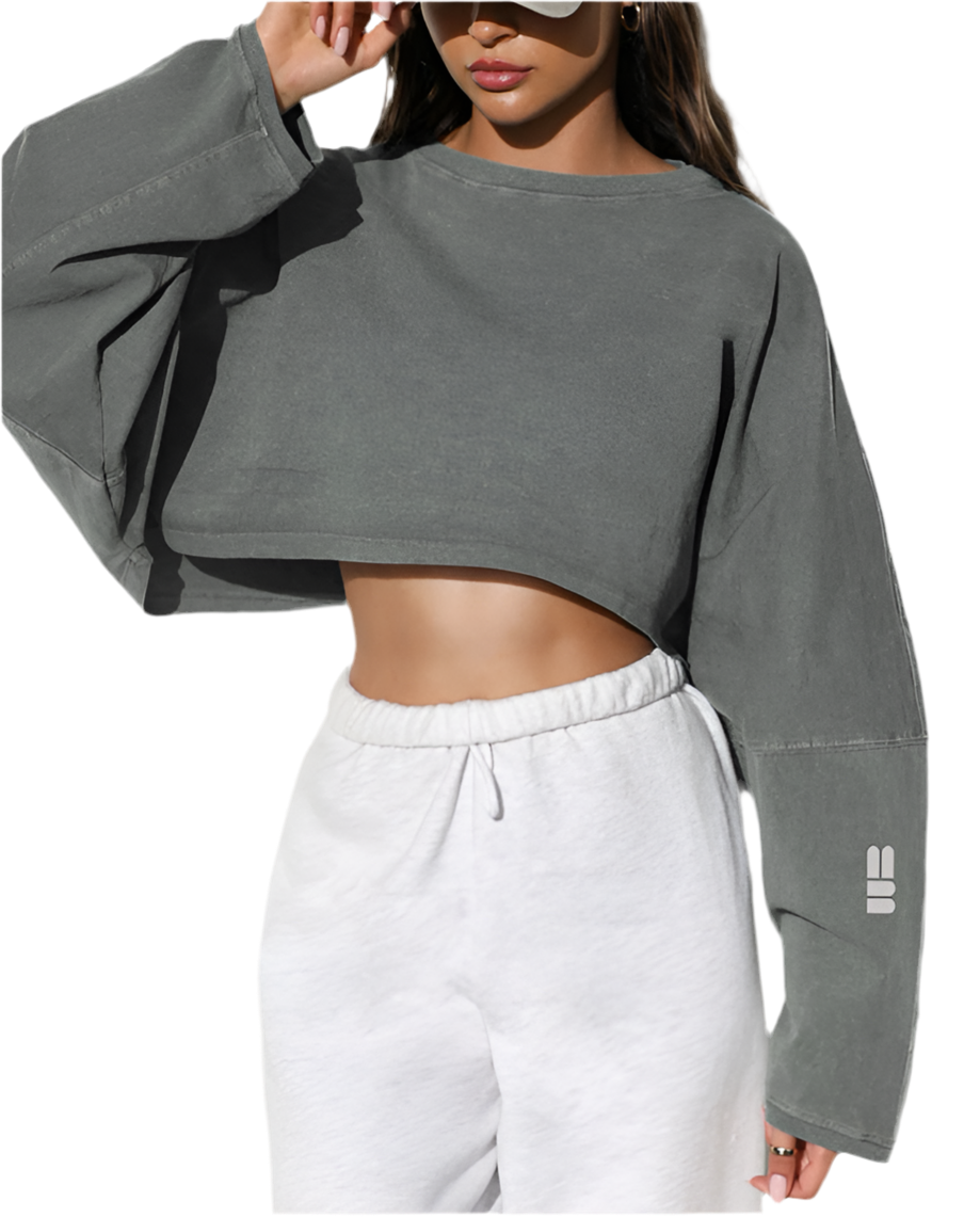 Mind Above Body™ Cropped Crewneck Sweatshirt (Pre-Order)