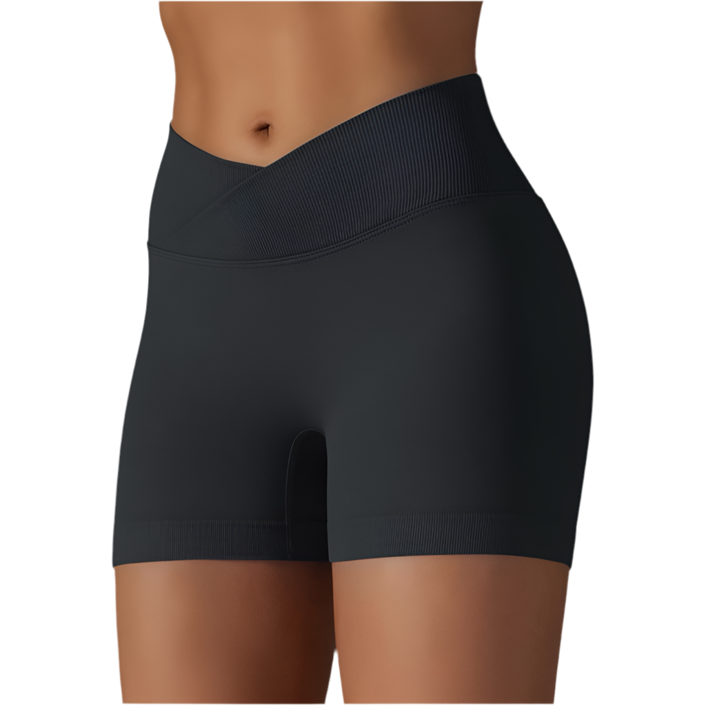 Sculpt Seamless Scrunch Shorts – Black (Pre-Order)