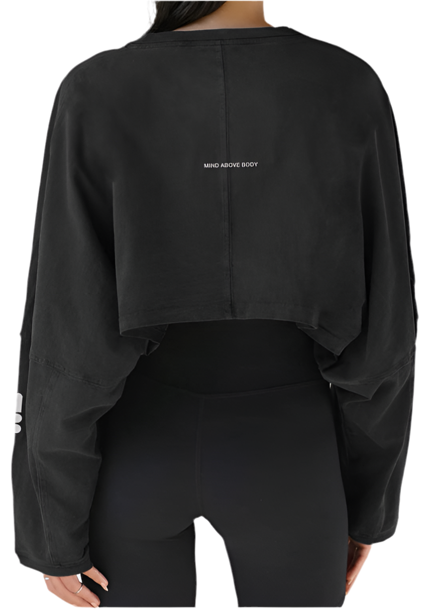 Mind Above Body™ Cropped Crewneck Sweatshirt (Pre-Order)