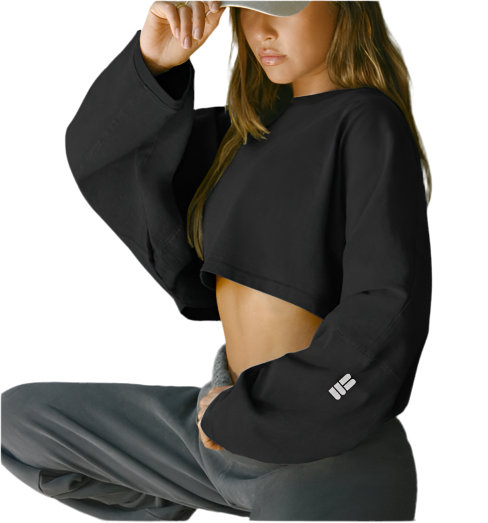 Mind Above Body™ Cropped Crewneck Sweatshirt (Pre-Order)