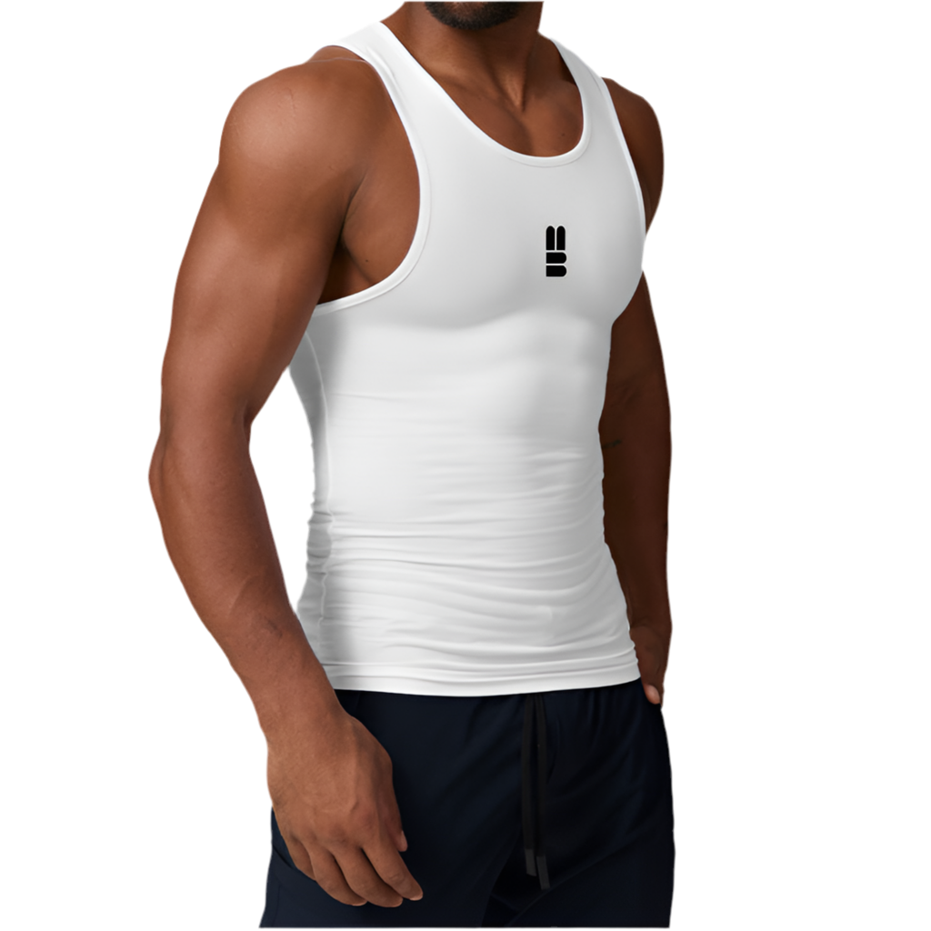 Mind Above Body™ Compression Tank - White (Pre-Order Now)