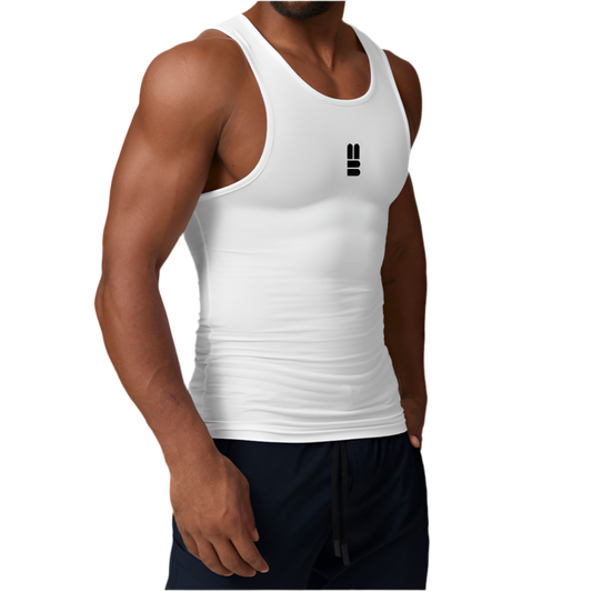 Mind Above Body™ Compression Tank - White (Pre-Order Now)