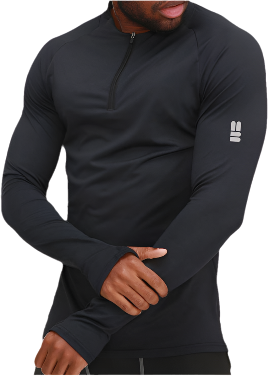 Mind Above Body™ Performance Quarter-Zip Top – Black (Pre Order)