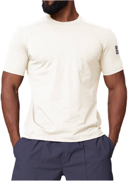 Men’s Performance Tee – Ivory White (Pre-Order)