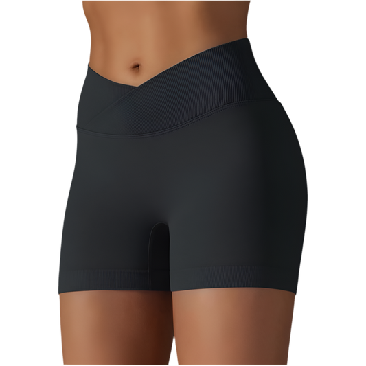 Sculpt Seamless Scrunch Shorts – Black (Pre-Order)