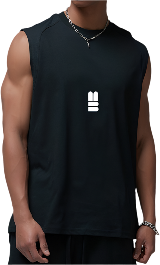 Mind Above Body™ Relaxed Fit Sleeveless Training Tank – Black (Pre Order)