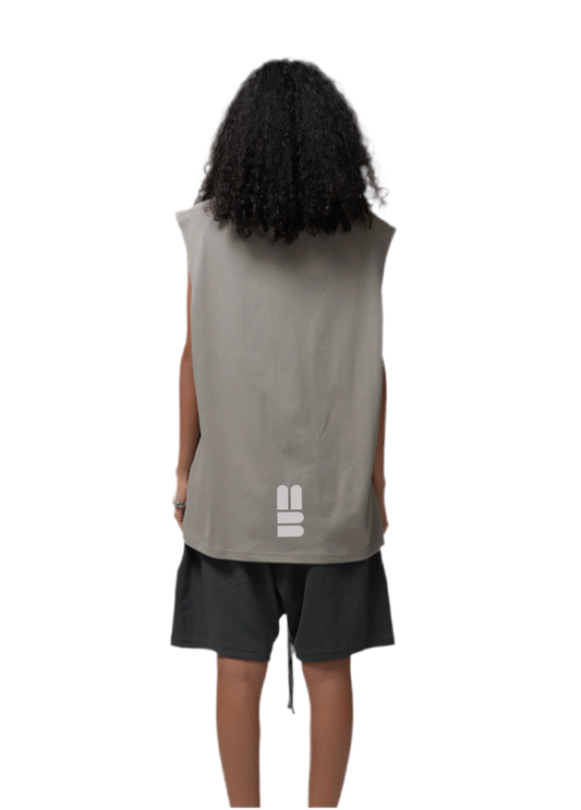 Mind Above Body™ Relaxed Fit Sleeveless Tank – Neutral Taupe (Pre Order)