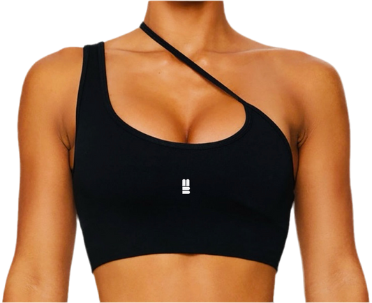 Mind Above Body™ Seamless Asymmetric Strap Sports Bra