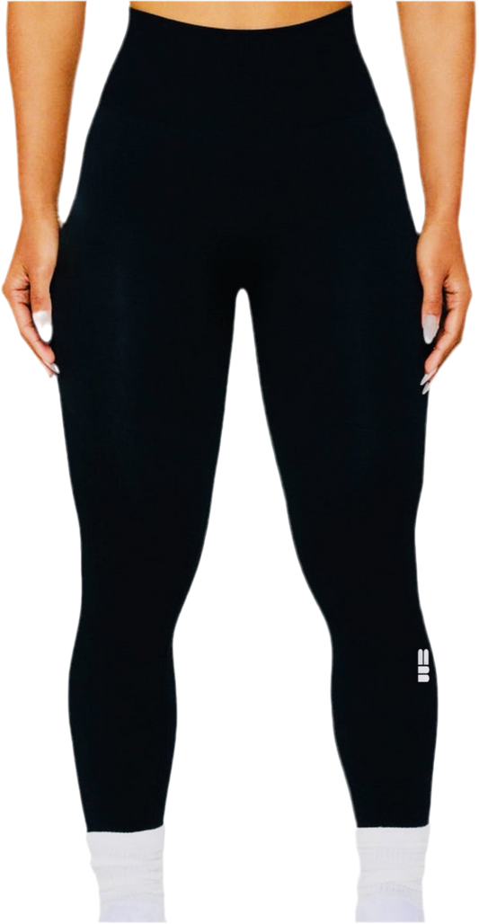 Mind Above Body™ Seamless Essential High-Waist Leggings – Black