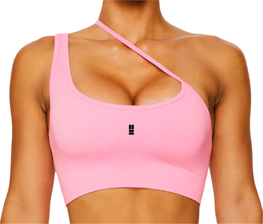 Mind Above Body™ Seamless Asymmetric Strap Sports Bra
